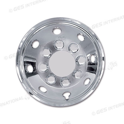 Picture of Set of 4 chromed convex wheel covers