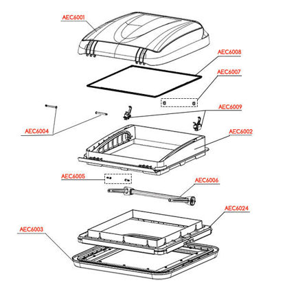 Immagine di Esploso ExtraVent 40 x 40
